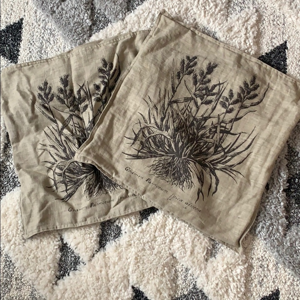 Two IKEA pillow shams